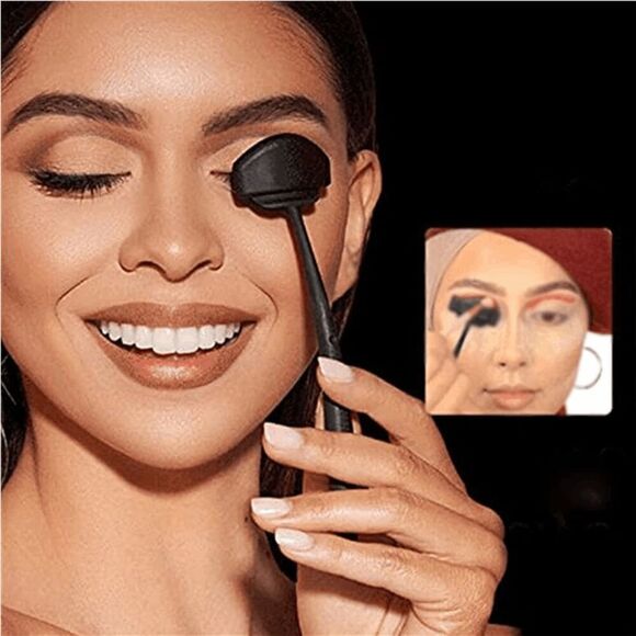 6-In-1 Silicone Printing Tool Eyeshadow Shaper Stencil Eye Makeup Stamp NEW - Picture 8 of 13